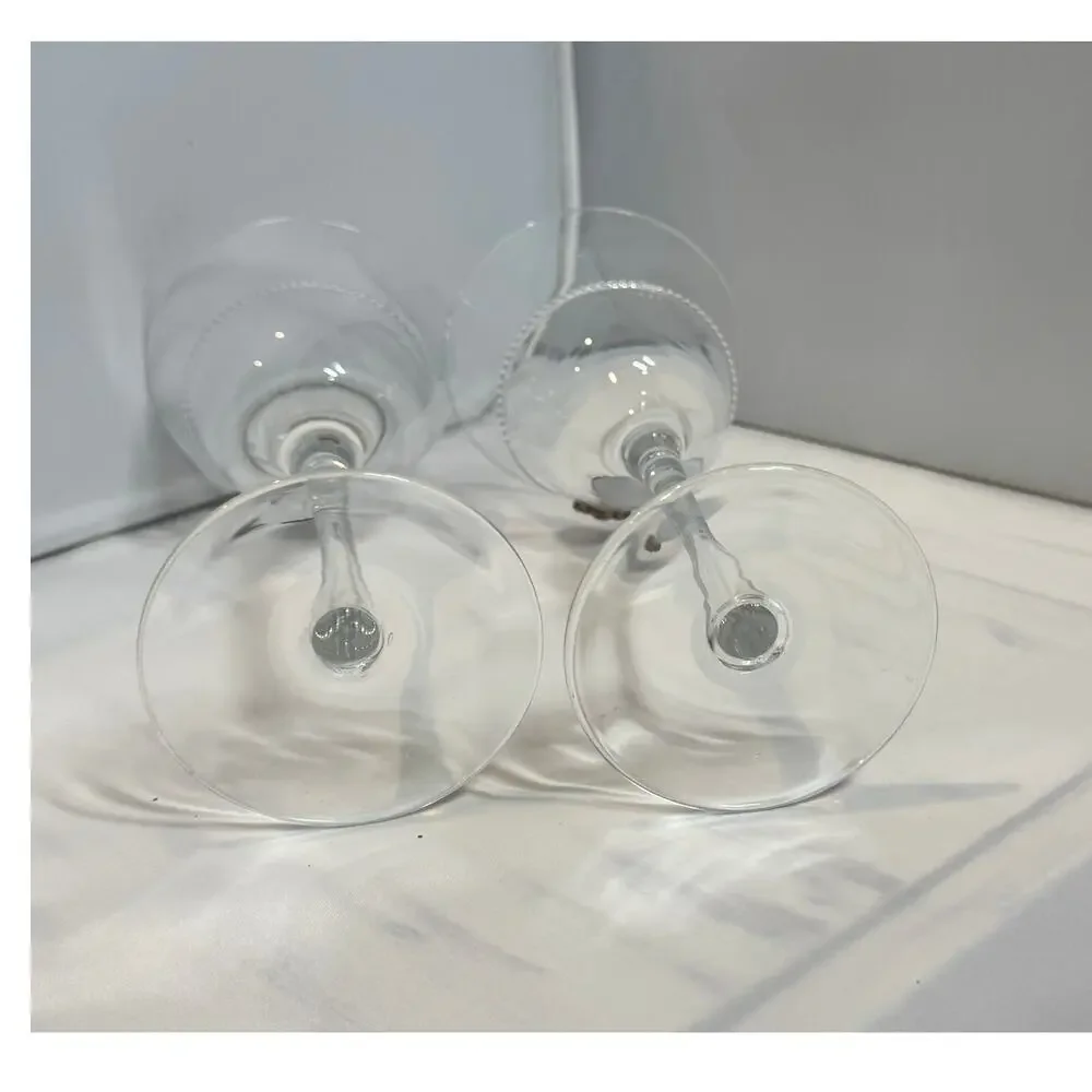 Pier‎ 1 Caroline Blue Jewel wine glasses 2